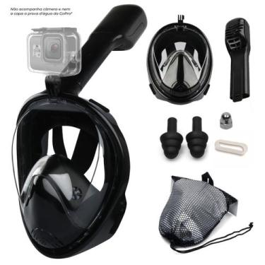 Imagem de Máscara de Mergulho Snorkel Full Face Antiembaçante 2 Geração Acessóri