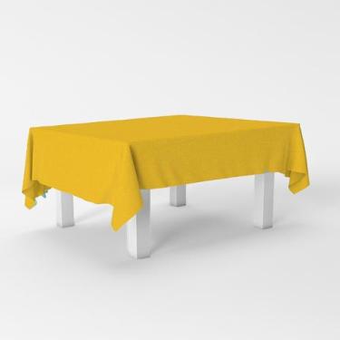 Imagem de Toalha de mesa GRANDE 2x1m TNT Amarelo decoração festa - PIFFER