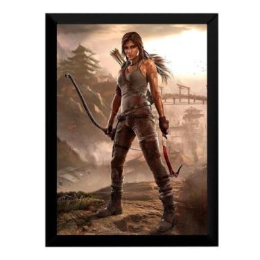 Imagem de Quadro Game Tomb Raider Arte Poster Moldurado - Fanarte