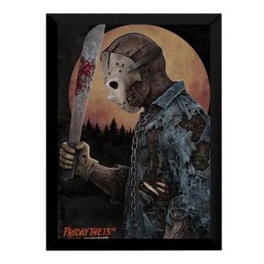 Imagem de Quadro Jason Voorhees Sexta-feira 13 Terror Arte Moldurada - Fanarte