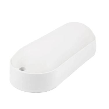 Imagem de Kit 10 Luminárias Led Tartaruga 12w Oval Branca Fria Bivolt