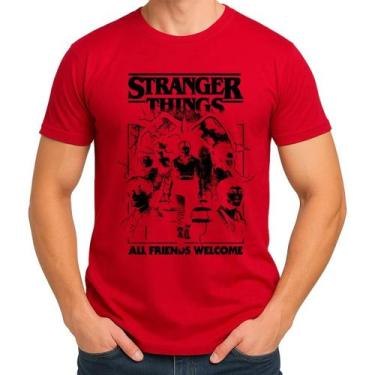 Imagem de Camiseta Camisa Adulto Feminina Masculina Algodão Série Stranger Thing