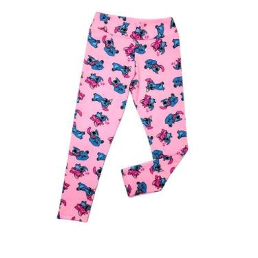 Imagem de Calça Legging Stitch Infantil  Suplex Flanelado, Conforto e Estilo - M