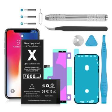 Imagem de Substituição da bateria KOOAQQ 7800mAh para iPhone X A1865 A1901 A1902