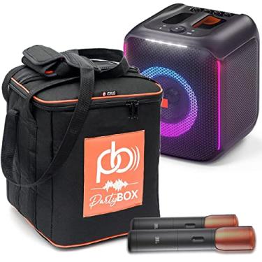 Imagem de Case Bolsa Bag Polo Culture Compatível com Jbl Partybox Encore Com Bolso Para 2 Microfones