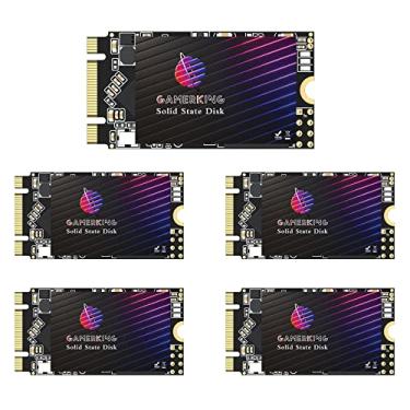 Imagem de Gamerking SSD M.2 2242 Unidade interna de estado sólido de alto desempenho de 64 GB para laptop de mesa, pacote com 5 unidades [64 GB (5 pacotes), M.2 2242]