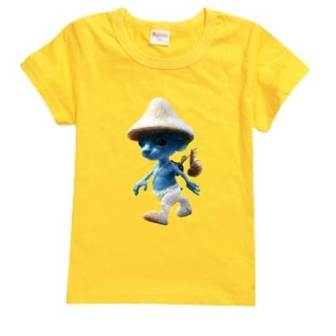 Imagem de Smurf Cat Kids Summer Camiseta de manga curta algodão bebê meninos moda roupas Wаnnnуwаn meninos roupas meninas camisetas tops 8T camisetas, A6, 13-14 Years