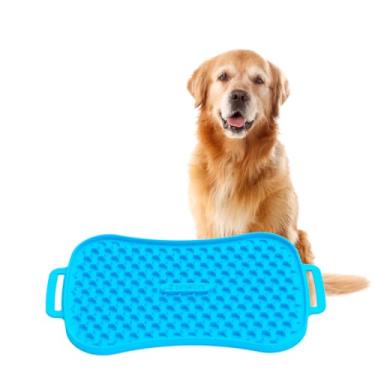 Imagem de Super Feedy Marley Tapete reversível para lamber para cães. Tapete reversível para lamber para cães. Tapete de alimentação lenta de silicone premium de grau alimentício para cães Tapete antiderrapante