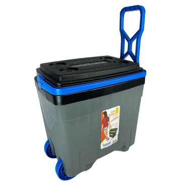Imagem de Caixa Termica C-rodas Cinza E Azul 34l Antares