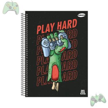 Imagem de Caderno Universitário masculino 1 Matéria 96 folhas KBOM - Animativa, 