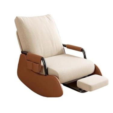 Imagem de URGDWEKJY Cadeira de sofá, moderna, minimalista, casa, sala de estar, sofá, cadeira de cinco lugares, ajustável, cadeira de balanço de veludo cotelê, preguiçosa, sofá, sala de estar, sofá