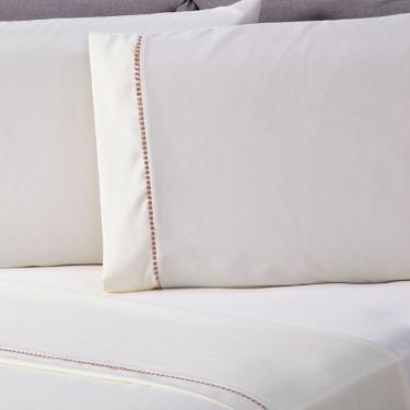 Imagem de Jogo De Cama Liso Palha Solteiro 3 Pçs Micropercal 180 Fios