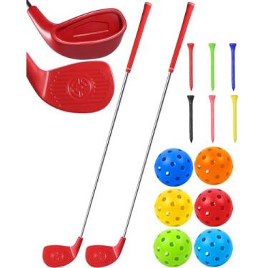 Imagem de HOTWIND 2 Pack Backyard Golf Game Clubs with 5”x 3.5” Oversize Heads and 36” Lightweight Shaft for Adults Play Outdoor Golf Yard Game in Grass Parks Yards with 6 Practice Ball and 1 Store Bag