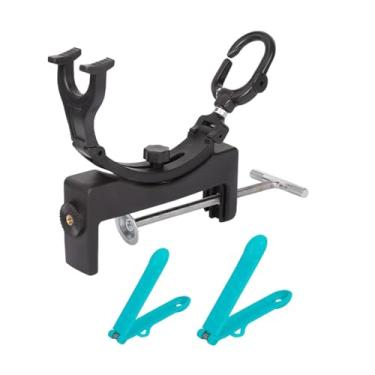 Imagem de UGPLM Suporte para vara de pesca em barco, com ajuste rápido de 360 ​​graus, ideal para canoas e Perfeito para uso em barcos e