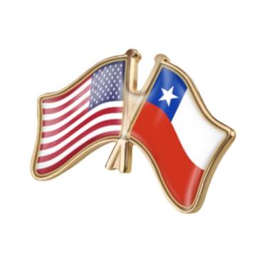 Imagem de QTAOEIONG Bandeiras dos Estados Unidos, EUA, América, EUA e muitos outros países, broche de liga de amizade com cruz, 1.3x0.9inch/32x23mm, Metal, Sem Pedra Preciosa