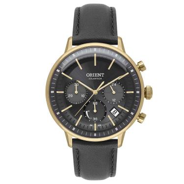 Imagem de Relógio ORIENT masculino cronógrafo solar couro MGSCC010 G1PX