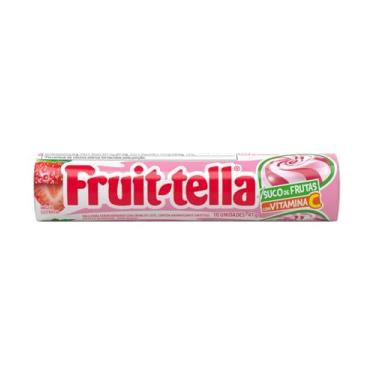 Imagem de Bala Swirl, Fruittella, Com Vitamina C, Sabor de Morango - 41g | 10 Unidades