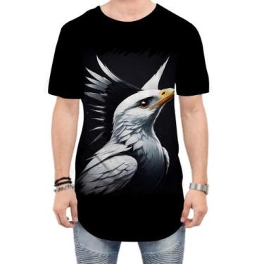Imagem de Camiseta Longline Falcão Branco Visão Determinação 4 - Kasubeck Store®