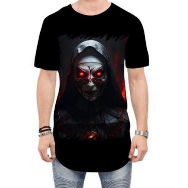 Imagem de Camiseta Longline Freira do Mal Terror Possuída 4 - Kasubeck Store®, G