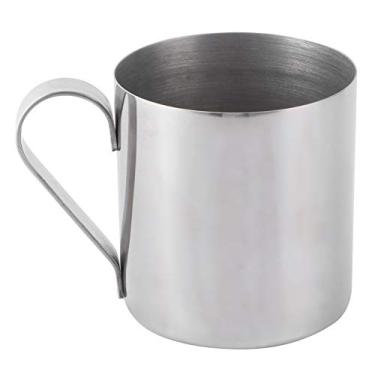 Imagem de Caneca para beber, caneca de café, resistente ao desgaste, não tóxica e segura, alta dureza, 400 ml para leite e outras bebidas, bebendo café, água (prata)
