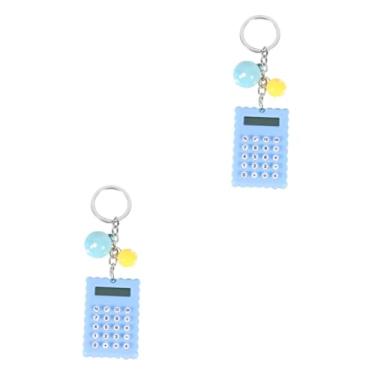 Imagem de Uonlytech 2 Unidades Calculadora De Bolso Pequeno Compartilhar Cartões De Memória Calculadora Infantil Crianças Estacionárias Portátil Mini Desenho Animado Aluna Chaveiro Aço Inoxidável