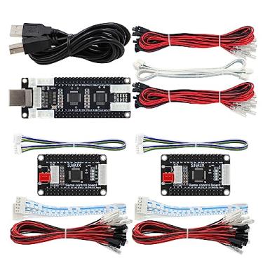 Imagem de SJ@JX Arcade Game 4 Player USB Encoder Board Macro Command Zero Delay Gamepad Button Joystick Controller for Nintendo Switch PC PS3 Raspberry Pi