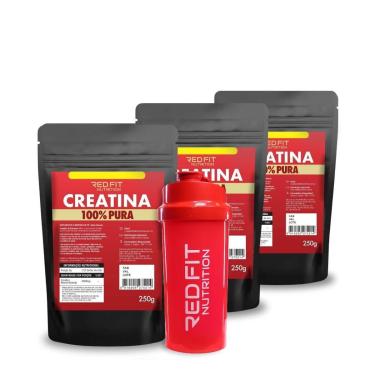 Imagem de Suplemento em pó Red Fit Nutrition Creatina 250g ( 3 Unid. )-Feminino