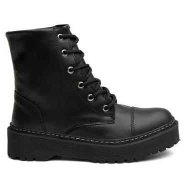 Imagem de COTURNO FEMININO TRATORADO MODA BLOGUEIRA PRETO FOSCO-Feminino