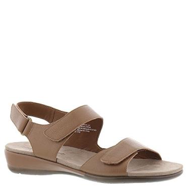 Imagem de Easy Spirit Sandálias rasteiras femininas, Mogno, 6