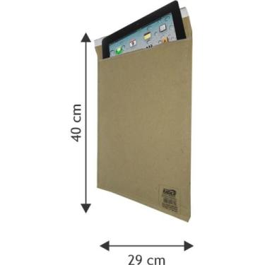 Imagem de Envelope Bolha Postbolha Papel KRAFT N9 29X40CM  Pacote com 05 Unidade