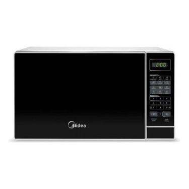 Imagem de Microondas 20 Litros 44x38x26cm 127v Preto E Branco - Midea, Branco e 