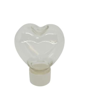 Imagem de 50 Mini Baleiro Coração 50ml - Lembrancinha - Tubete (Branco)