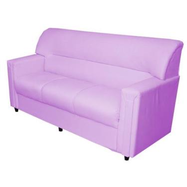 Imagem de Sofá Topázio 3 Lugares Courano Rosa Claro - Orthovida - Orthovida Colc