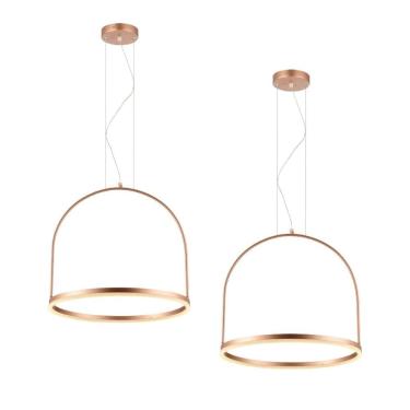 Imagem de Pendente Avant Cage Ø500mm 20W 3000K Cobre Fosco Bivolt 2 Un