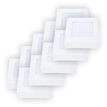 Imagem de Painel Led Avant Quadrado Sobrepor 6W 4000k Branco 10 Und