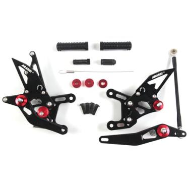 Imagem de Traseiros ajustáveis compatíveis com Yamaha YZF R1 2009-2014, preto