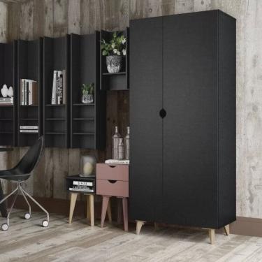 Imagem de Guarda Roupa Solteiro Retrô 2 Portas