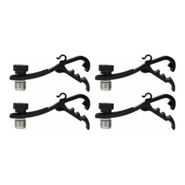Imagem de Kit 4 Suporte Para Microfone De Bateria Tipo Clamp Csr 114