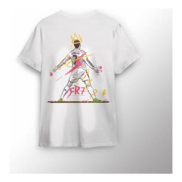 Imagem de Camisa Básica Unissex Estampada Futebol Cr7, Streetwear - Lobo Sete, B