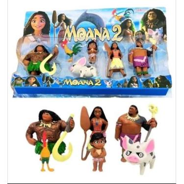 Imagem de Brinquedo Infantil Kit Bonecos Filme Moana 2 Lançamento - Toys