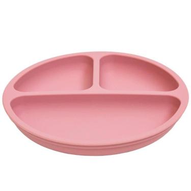 Imagem de Prato Buba de Silicone Com Ventosa Rosa