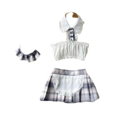 Imagem de Body de Renda Cinza Sexy - Sem Alças, Mangas e Costas - Lingerie Femin