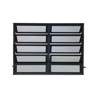 Imagem de Vitro Basculante 2 Seções Preto 100x200 Linha 25 Jade