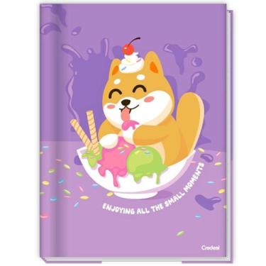 Imagem de Caderno Brochura Capa Dura 1/4 Pequeno Lala Pets 80 Folhas CREDEAL