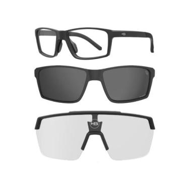 Imagem de Óculos de Sol esportivo HB Presto 2.0 Fotocromático 3 em 1, Preto, Úni