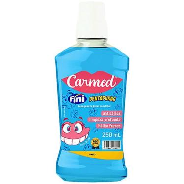Imagem de Enxaguante Bucal Fini Dentaduras com Flúor 250ml - CARMED