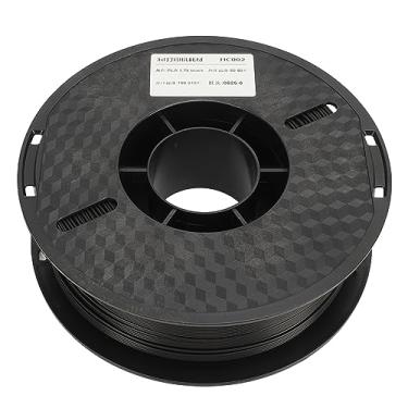 Imagem de Filamento do PLA impressora 3D 1,75 mm de adesão forte impressão sedosa de alta tenacide de resistência baixa para impressoras 3D FDM 1kg 340m (Preto)
