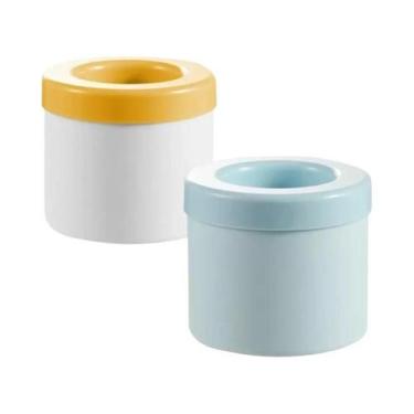 Imagem de Forma De Gelo Grande De Silicone 2 Em 1 Bandejas De Gelo Portáteis Par