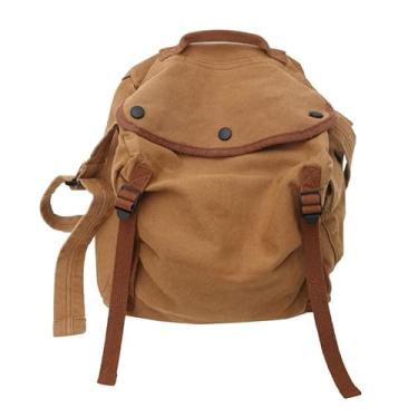 Imagem de Bolsa tiracolo feminina masculina de lona para escola, estética, Hobo, vintage, Harajuku, hippie, bolsa de ombro, Marrom