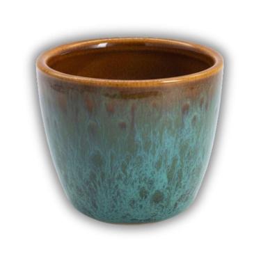 Imagem de Vaso Cerâmica Kalanchoe (06) Verde Caramelo BURGUINA